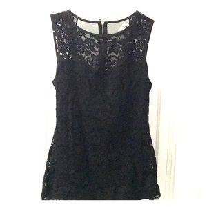 NWT Size Small Black lace tank top from Express